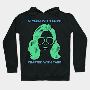 funny hairstylist hairdresser haircutter cosmetologist Hoodie